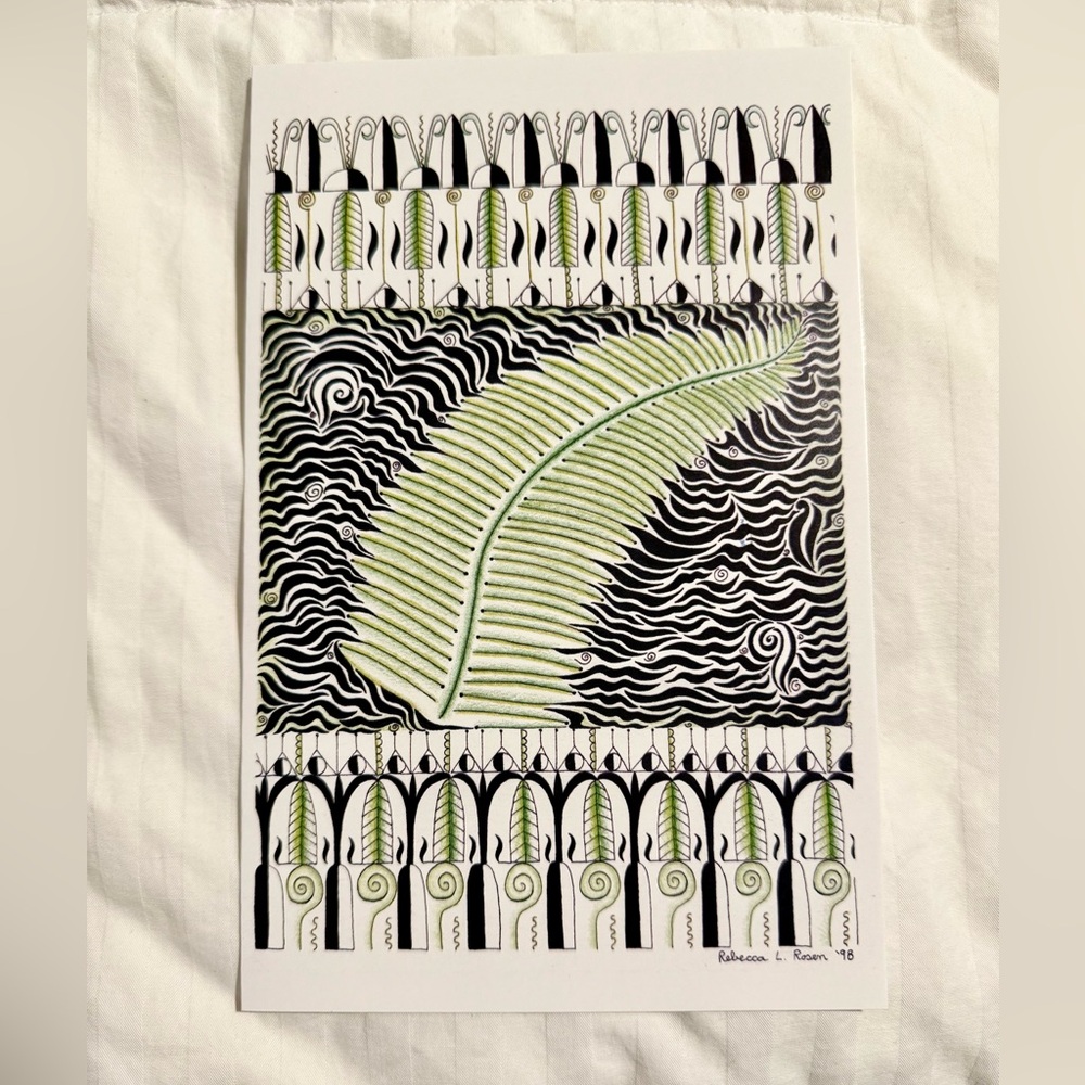 MOVING SALE | New Hawaiian Palm Leaf Art Print, 6x9